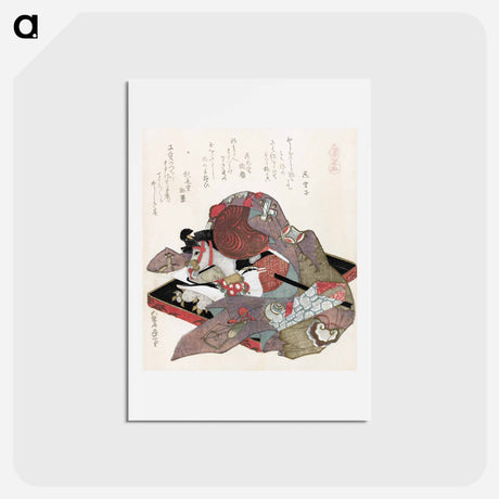 アートポストカード-Hokusai's Still Life - 葛飾 北斎 Postcard.