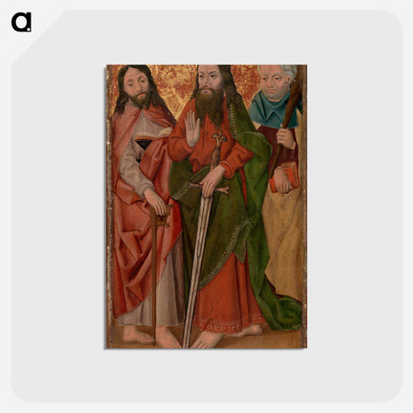 アートポストカード-Three Apostles with Sword
 - バーンズ・コレクション Postcard.