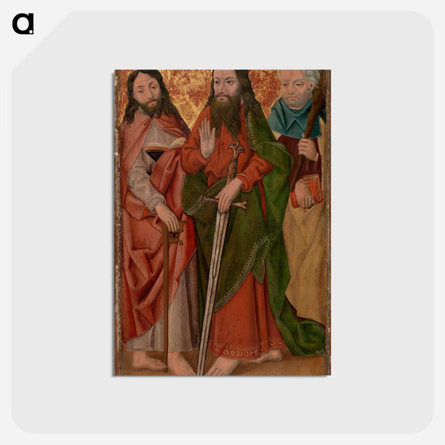 アートポストカード-Three Apostles with Sword
 - バーンズ・コレクション Postcard.