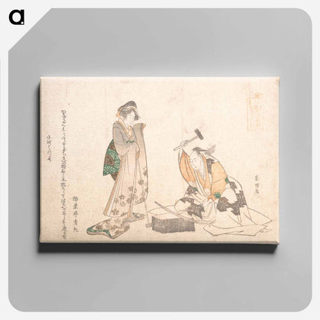 アートパネル-The Swordsmith - 葛飾 北斎 Canvas.