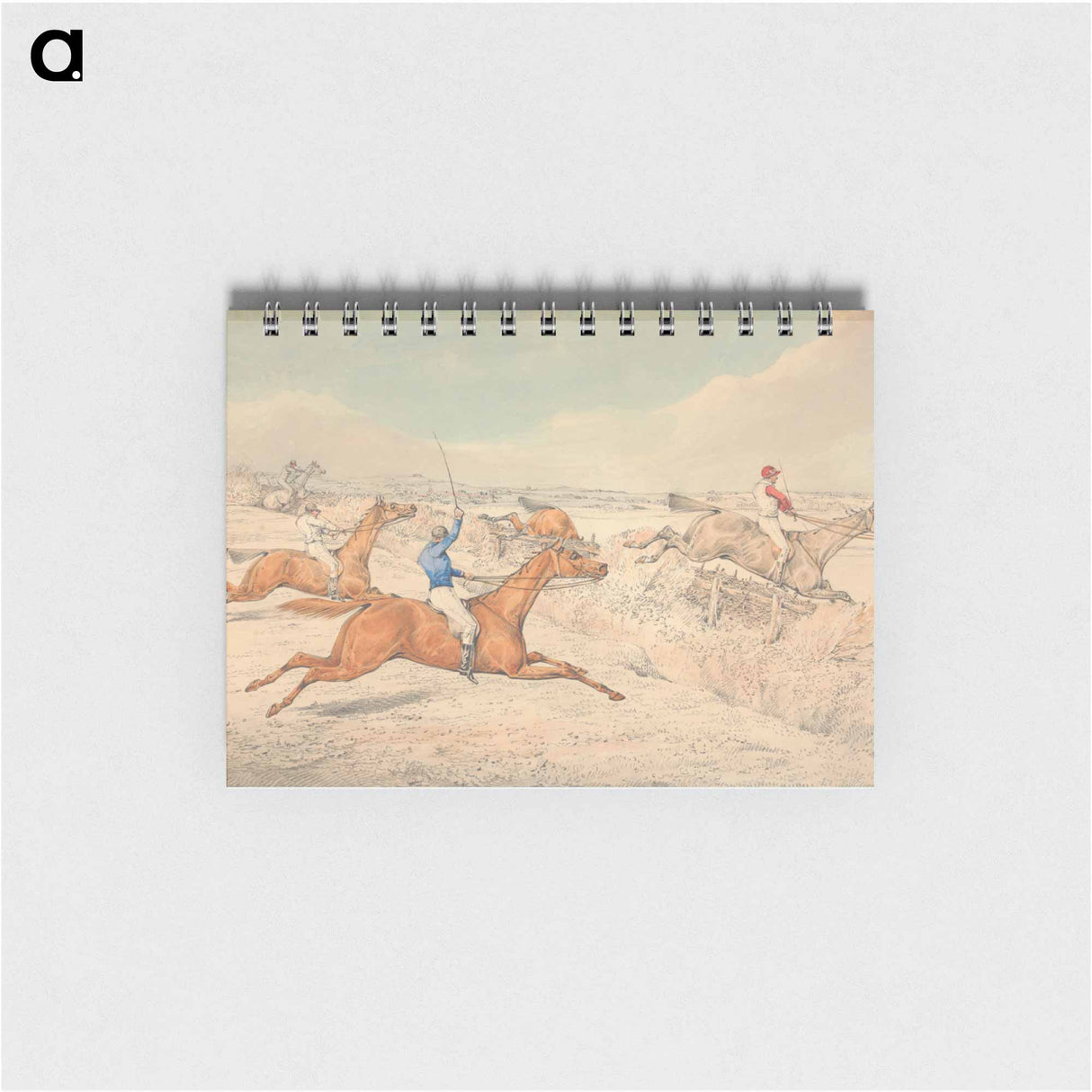 アートメモ帳-Steeplechasing: Four Riders Taking a Ditch and an Oxer
 - イェール大学アートギャラリー Memo.