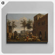 アートパネル-View of a Town with Figures
 - バーンズ・コレクション Canvas.