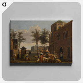 アートパネル-View of a Town with Figures
 - バーンズ・コレクション Canvas.