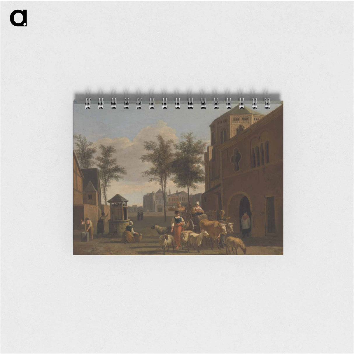 アートメモ帳-View of a Town with Figures
 - バーンズ・コレクション Memo.