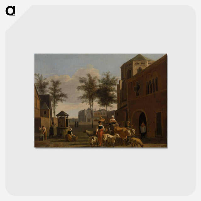 アートポストカード-View of a Town with Figures
 - バーンズ・コレクション Postcard.