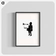 アートポスター-Silhouette of Trumpeter and Banner Bearer
 - 大英図書館 Poster.