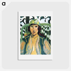 アートポストカード-Woman with Oriental Dress - アンリ マティス Postcard.
