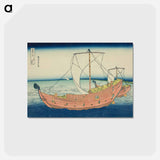 アートポストカード-Hokusai's At Sea off Kazusa - 葛飾 北斎 Postcard.