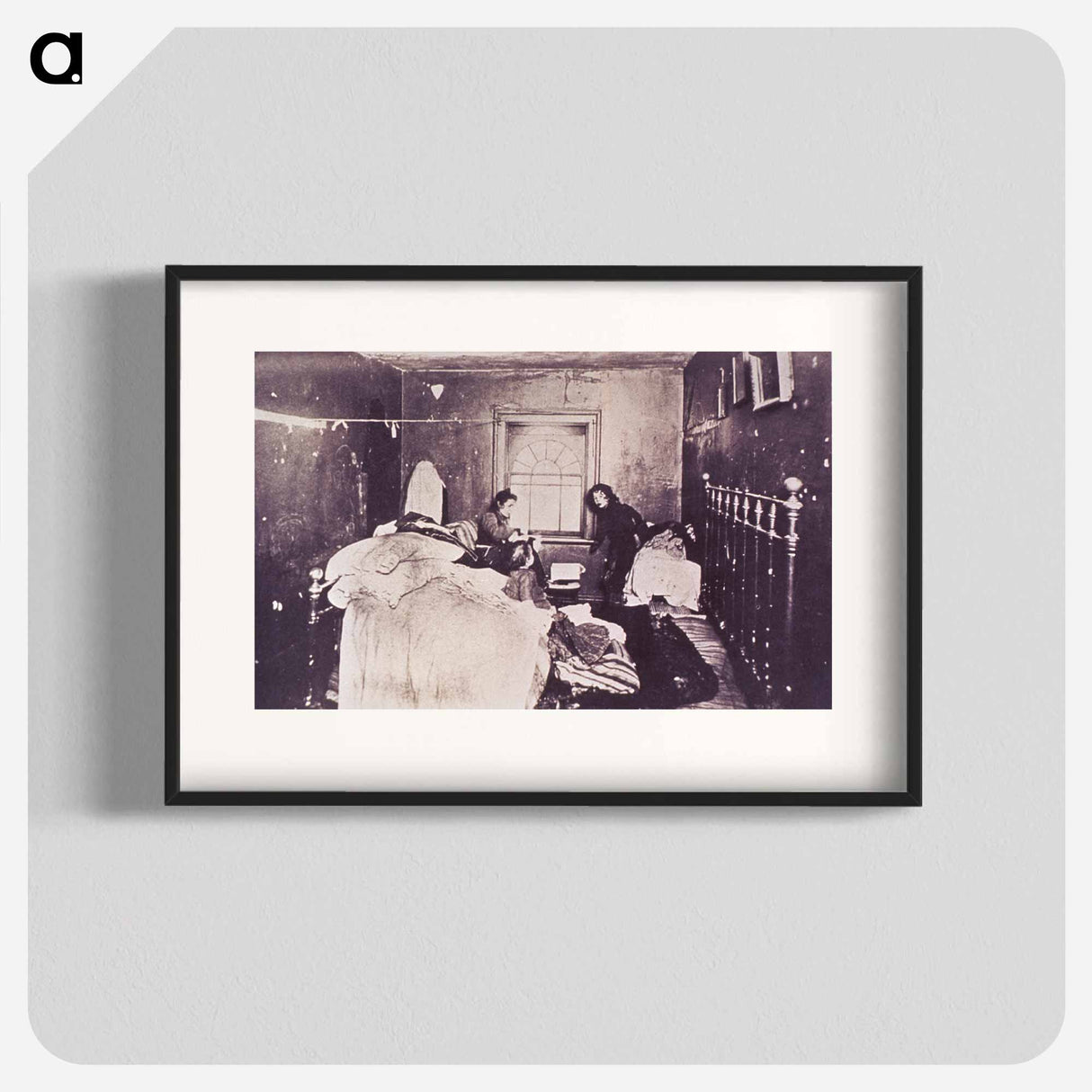 アートポスター-Home "Finishers": A Consumptive Mother and Her Two Children at Work
 - 国立医学図書館 Poster.