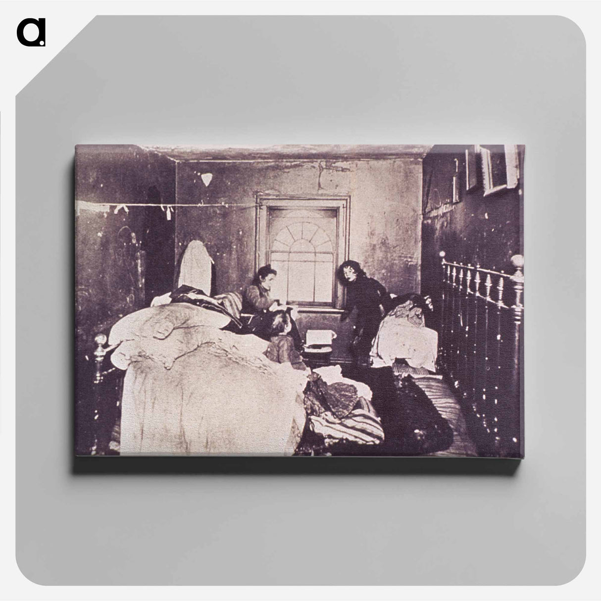 アートパネル-Home "Finishers": A Consumptive Mother and Her Two Children at Work
 - 国立医学図書館 Canvas.