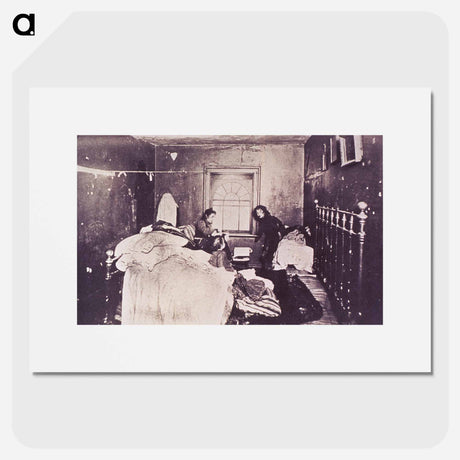 アートポスター-Home "Finishers": A Consumptive Mother and Her Two Children at Work
 - 国立医学図書館 Poster.