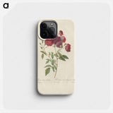 Rose illustration - Pierre Joseph Redouté Phone Case.