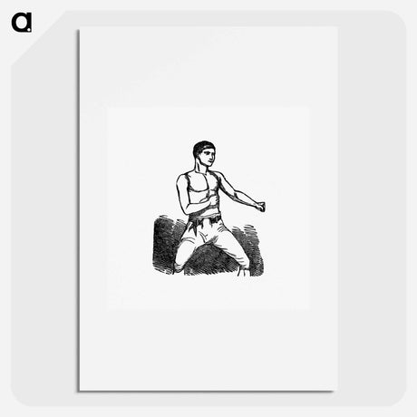 アートポスター-Boxing Fighter
 - 大英図書館 Poster.
