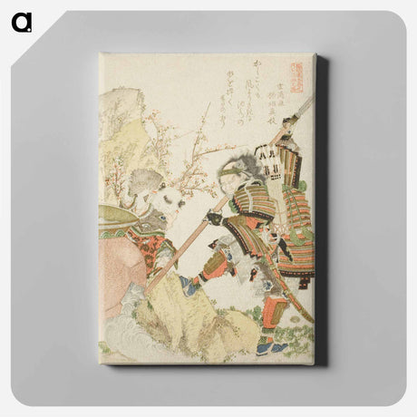 アートパネル-Hokusai's Sima Wengong And Shinozuka, Lord Of Iga - 葛飾 北斎 Canvas.