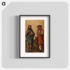 アートポスター-Saints John and Jerome
 - バーンズ・コレクション Poster.