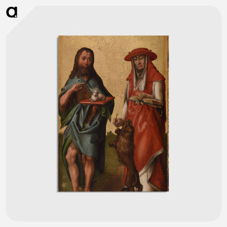アートポストカード-Saints John and Jerome
 - バーンズ・コレクション Postcard.