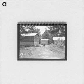 アートメモ帳-Untitled photo, possibly related to: Tobacco barns on the Stone place. Upchurch, North Carolina - ドロテア ラング Memo.