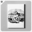 アートパネル-Barbekark Dogs Hunting Reindeer
 - 大英図書館 Canvas.