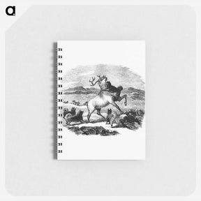 アートメモ帳-Barbekark Dogs Hunting Reindeer
 - 大英図書館 Memo.