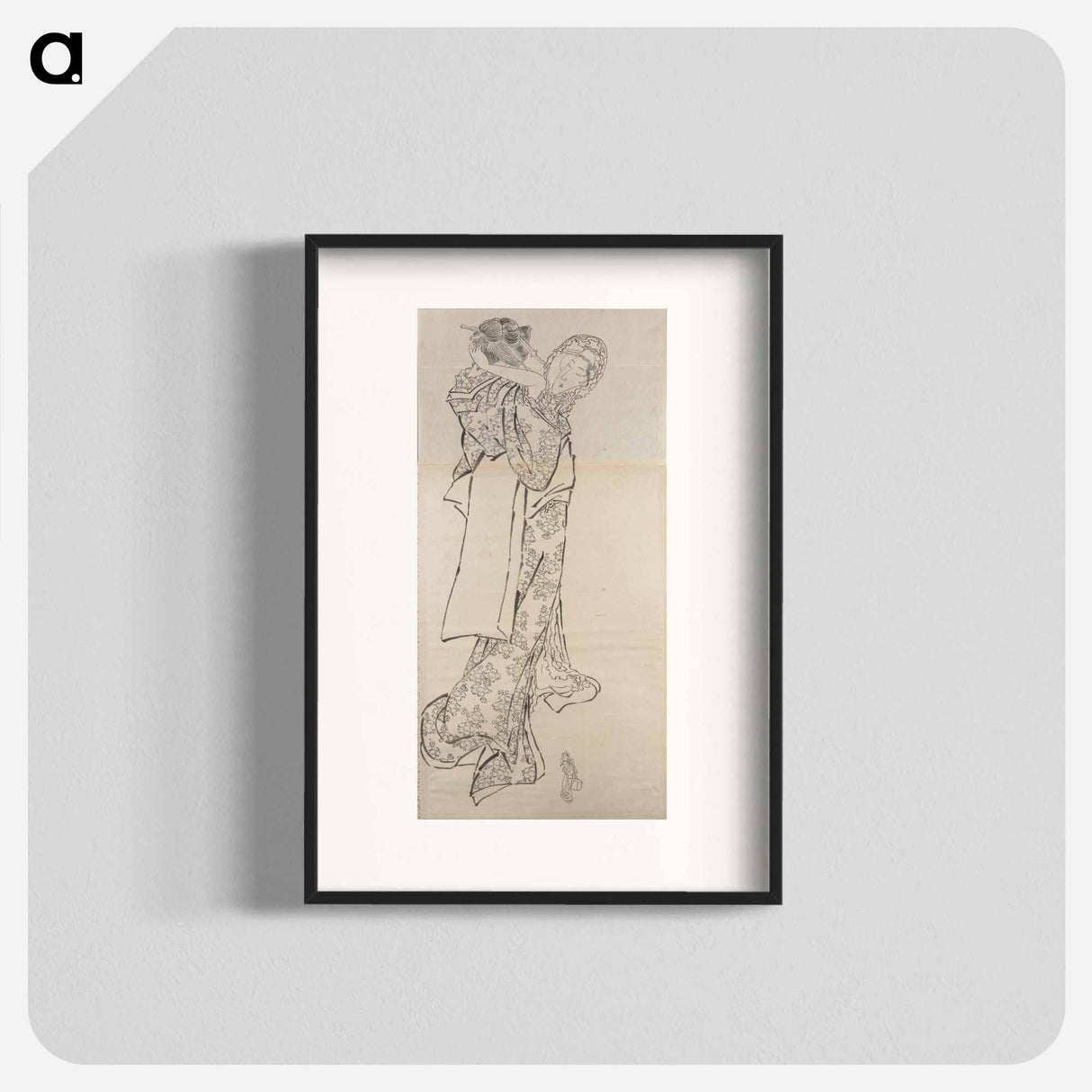 アートポスター-Katsushika Hokusai’s woman. Album of Sketches - 葛飾 北斎 Poster.