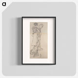アートポスター-Katsushika Hokusai’s woman. Album of Sketches - 葛飾 北斎 Poster.