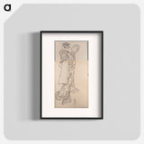 Katsushika Hokusai’s woman. Album of Sketches - 葛飾 北斎 Poster.