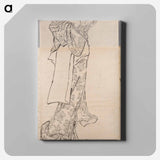 Katsushika Hokusai's woman. Album of Sketches - Katsushika Hokusai Canvas.