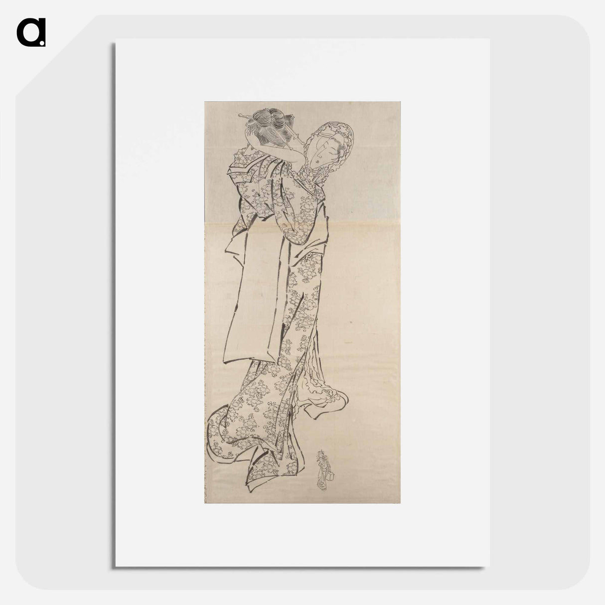 アートポスター-Katsushika Hokusai’s woman. Album of Sketches - 葛飾 北斎 Poster.