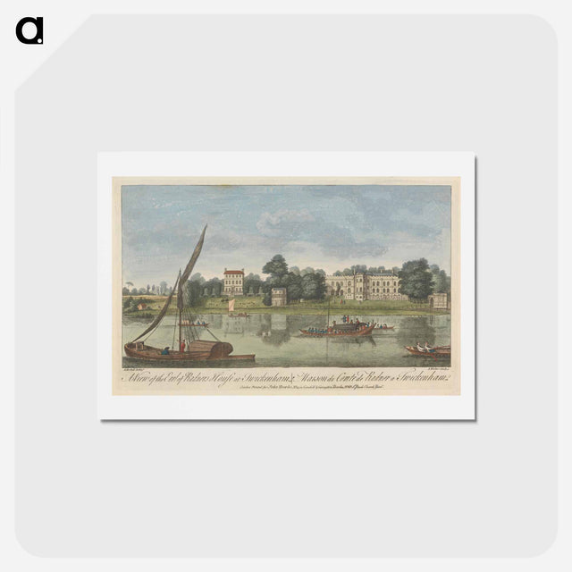 アートポストカード-A View of the Earl of Radnor's House at Twickenham
 - イェール大学アートギャラリー Postcard.