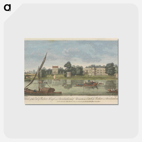 アートポストカード-A View of the Earl of Radnor's House at Twickenham
 - イェール大学アートギャラリー Postcard.