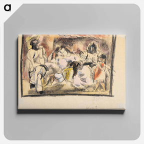 アートパネル-Man, Two Women, Two Children
 - バーンズ・コレクション Canvas.