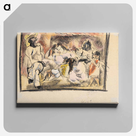 アートパネル-Man, Two Women, Two Children
 - バーンズ・コレクション Canvas.