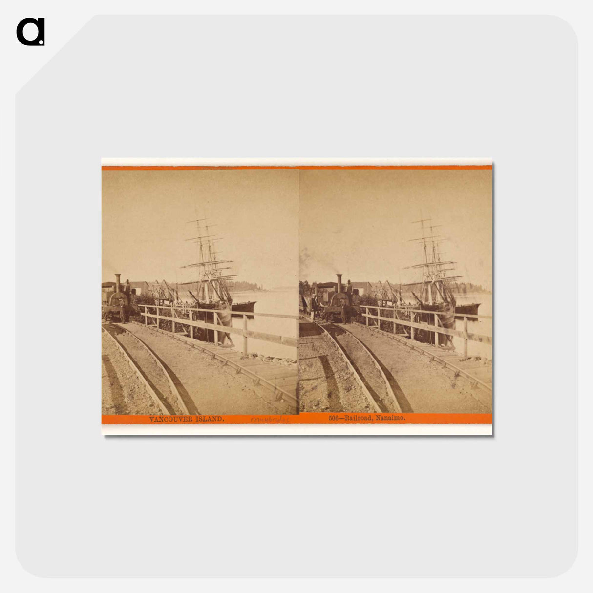 アートポストカード-Vancouver Island Railroad, Nanaimo
 - エドワード マイブリッジ Postcard.