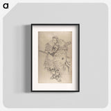 アートポスター-Katsushika Hokusai’s samurai, Album of Sketches - 葛飾 北斎 Poster.