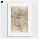 アートポスター-Katsushika Hokusai’s samurai, Album of Sketches - 葛飾 北斎 Poster.