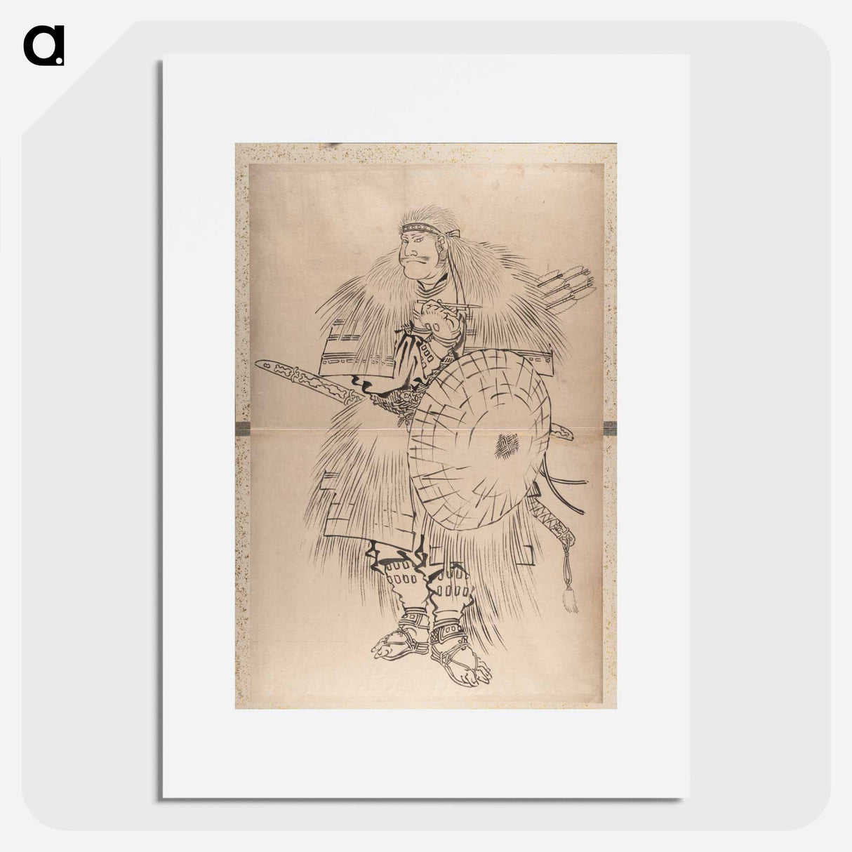 Katsushika Hokusai’s samurai, Album of Sketches - 葛飾 北斎 Poster.