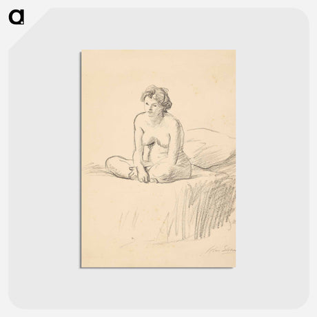 アートポストカード-Seated Nude
 - バーンズ・コレクション Postcard.