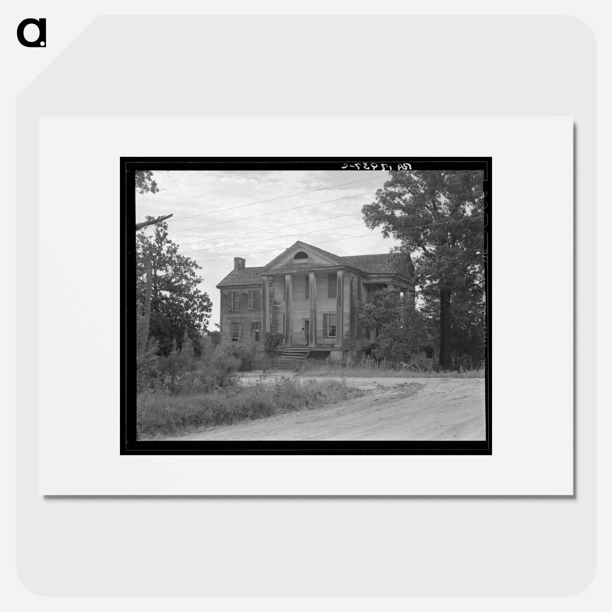 Antebellum plantation - Dorothea Lange Poster.