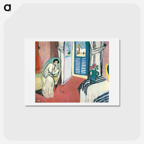 アートポストカード-Woman on a Sofa - アンリ マティス Postcard.