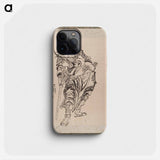 Katsushika Hokusai’s samurai, Album of Sketches - 葛飾 北斎 Phone Case.