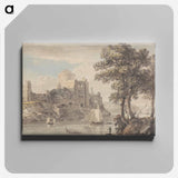 アートパネル-A Castle on a River
 - イェール大学アートギャラリー Canvas.