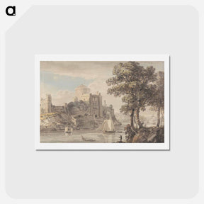 アートポストカード-A Castle on a River
 - イェール大学アートギャラリー Postcard.