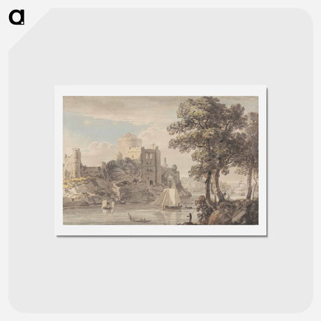 アートポストカード-A Castle on a River
 - イェール大学アートギャラリー Postcard.