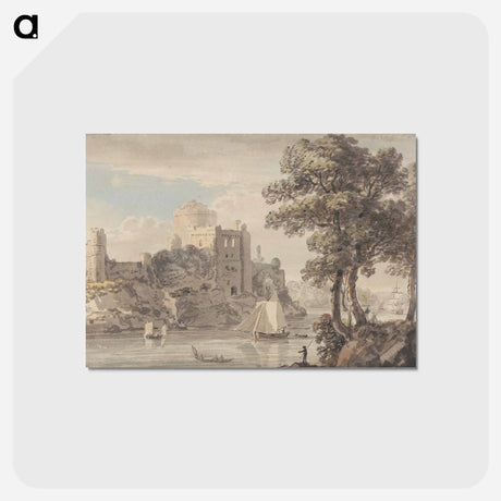 アートポストカード-A Castle on a River
 - イェール大学アートギャラリー Postcard.