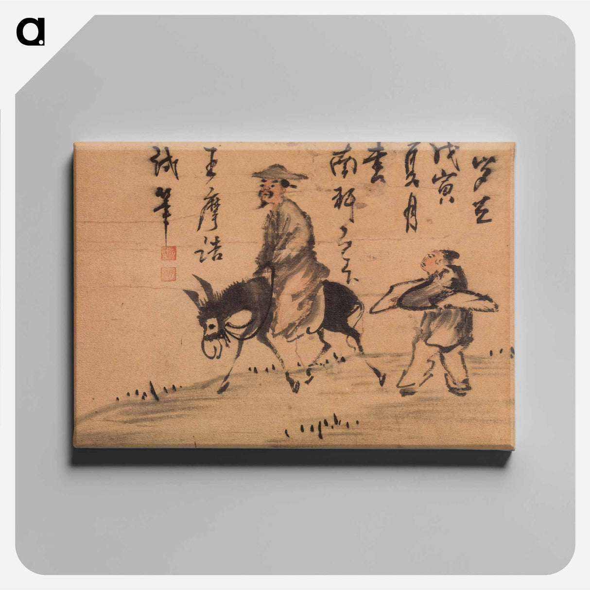アートパネル-A Poet on Mule
 - バーンズ・コレクション Canvas.