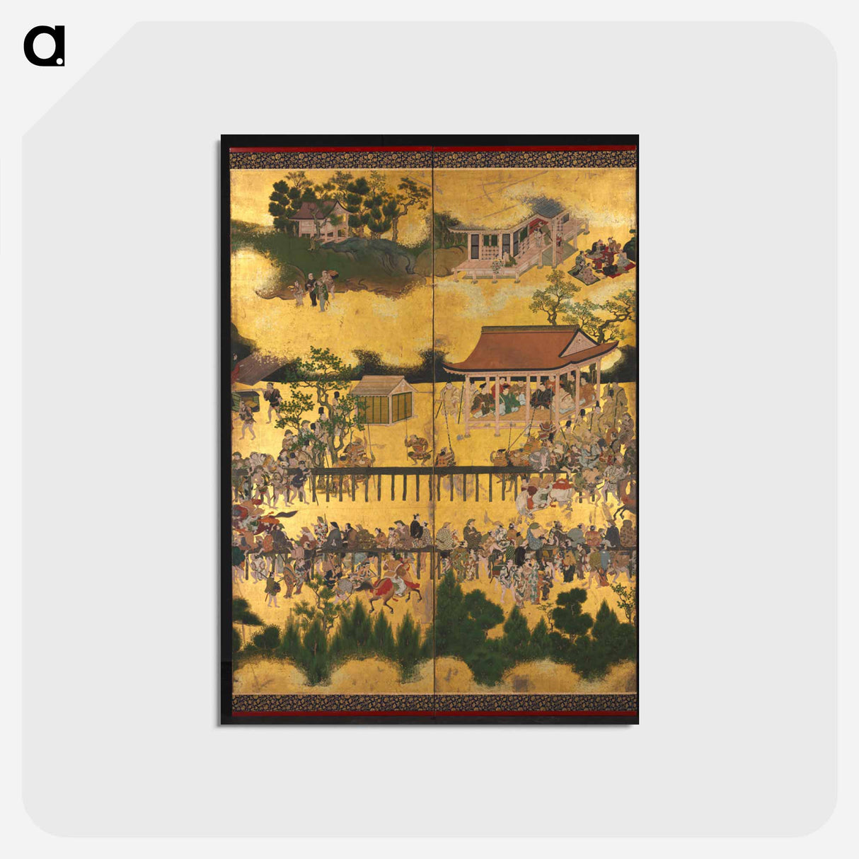 アートポストカード-Horse Race at the Kamo Shrine
 - クリーブランド美術館 Postcard.