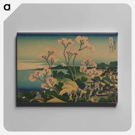 アートパネル-Goten-yama hill, Shinagawa on the Tokaido - 葛飾 北斎 Canvas.