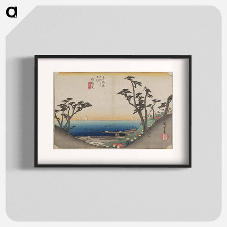 アートポスター-Procession in a Hilly Landscape
 - 歌川 広重 Poster.