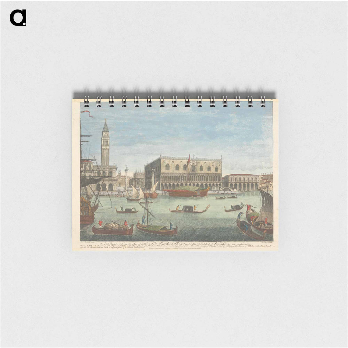 アートメモ帳-A Prospect from the Sea of little St. Mark's Place with the Publick Buildings on either side.
 - イェール大学アートギャラリー Memo.