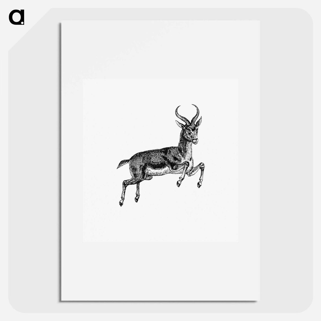 アートポスター-Buck Deer from Portuguese Expedition to Muatianvua
 - 大英図書館 Poster.